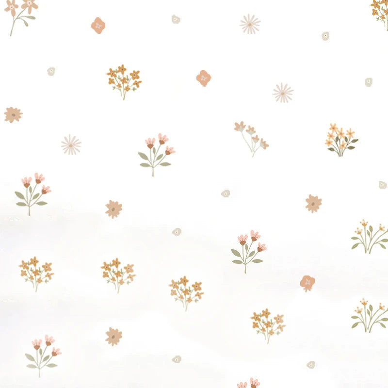 sticker mural bohème fleurs colorées adhésif salon chambre enfants decoration aquarelle opaque pvc nouveau