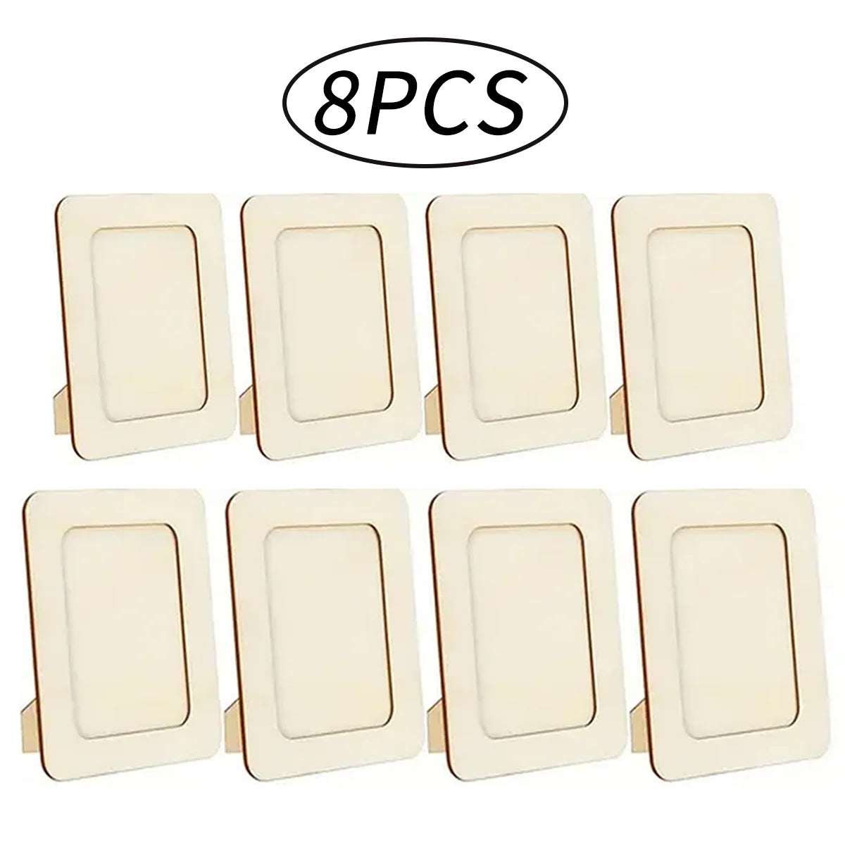 cadres photo bois rustique diy classiques multicolores motifs floraux star support pliablearrière