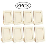 cadres photo bois rustique diy classiques multicolores motifs floraux star support pliablearrière