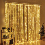rideau lumineux led blanc multicolore tulle translucide modernes 100 leds télécommande adaptateur usb