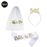 décoration mariage bannière bride to be ceinture tulle confettis diadème accessoires fiançailles