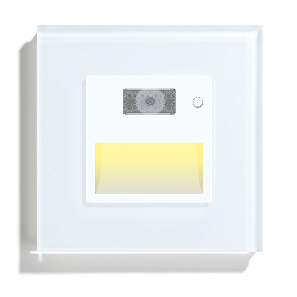 interrupteur mural led capteur mouvement sensoriel gris noir moderne tactile