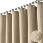 rideau douche vert olive texture points moderne 72x72 crochets polyester