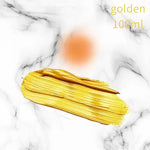 peinture acrylique dorée brillante effet métallique moderne 50ml 100ml bouteille pinceau bocal