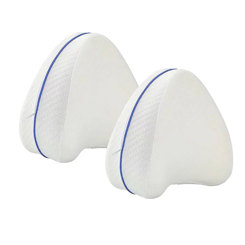 coussin repos jambes blanc bleu texture ligne blanche confortable ergonomique zippable 25cm 98mm