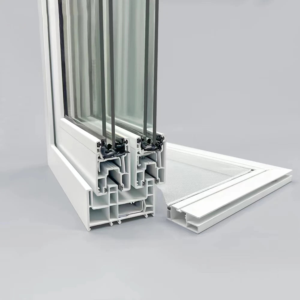 fenêtre pvc blanc moderne vitrage double vitre anti bruit étanche