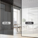 film protection fenêtre transparent points noirs blancs adhésif moderne décoration 60x200cm 90x500cm