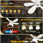 ventilateur blanc moderne pales vitesses couleurs led ajustable télécommande chambre