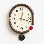horloge murale moderne noir blanc aiguille circulaire salon environnement protection batterie
