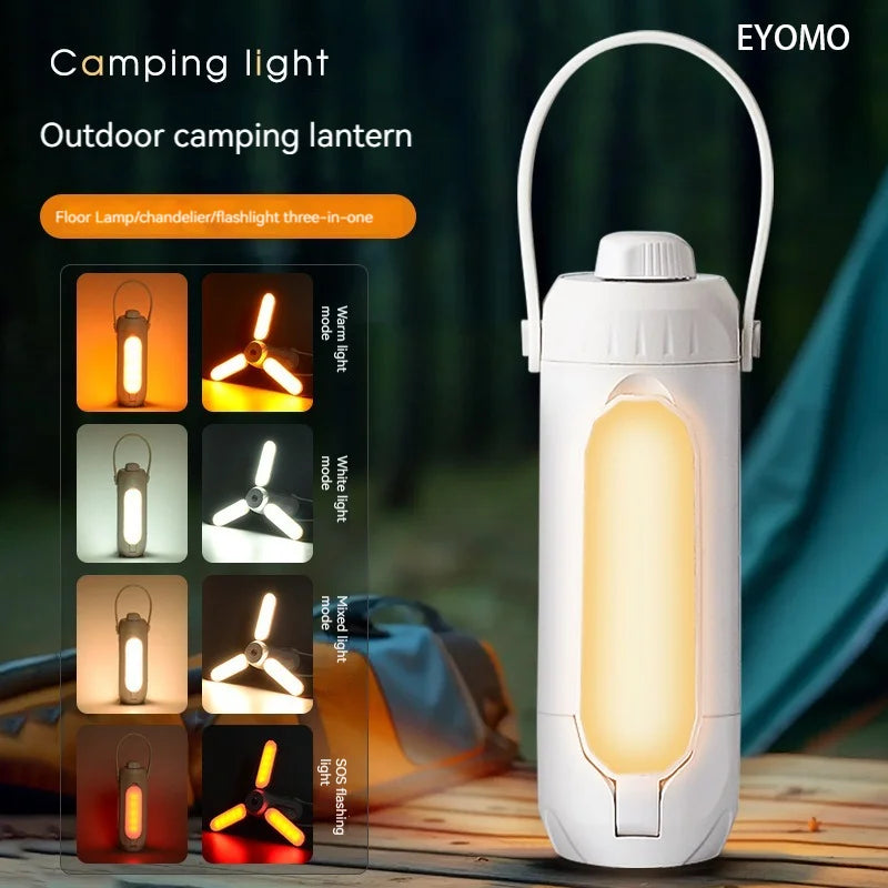 lanterne portable camping blanc moderne rechargeable led annuel suspension tactile