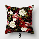taies d'oreiller carrées fleurées polyester contemporaines 40x40cm 45x45cm 50x50cm 60x60cm