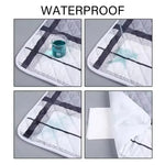 coussin protection lit gris blanc carreaux moderne confortable imperméable antidérapant adultes enfants