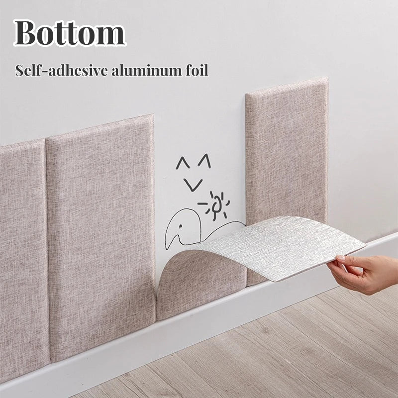 Autocollant mural installé sur une tête de lit dans une chambre d'enfant