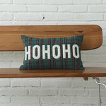 housse coussin tartan vert flocon arbre noël décoration maison festive polyester moderne