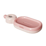 porte savon coulissant clips réglable blanc rose jaune moderne salle bain auto drainant