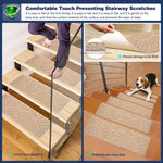 tapis antidérapants escaliers sécurité polyester moderne adhésif gris marron beige ondulé intérieur autoadhésif protection