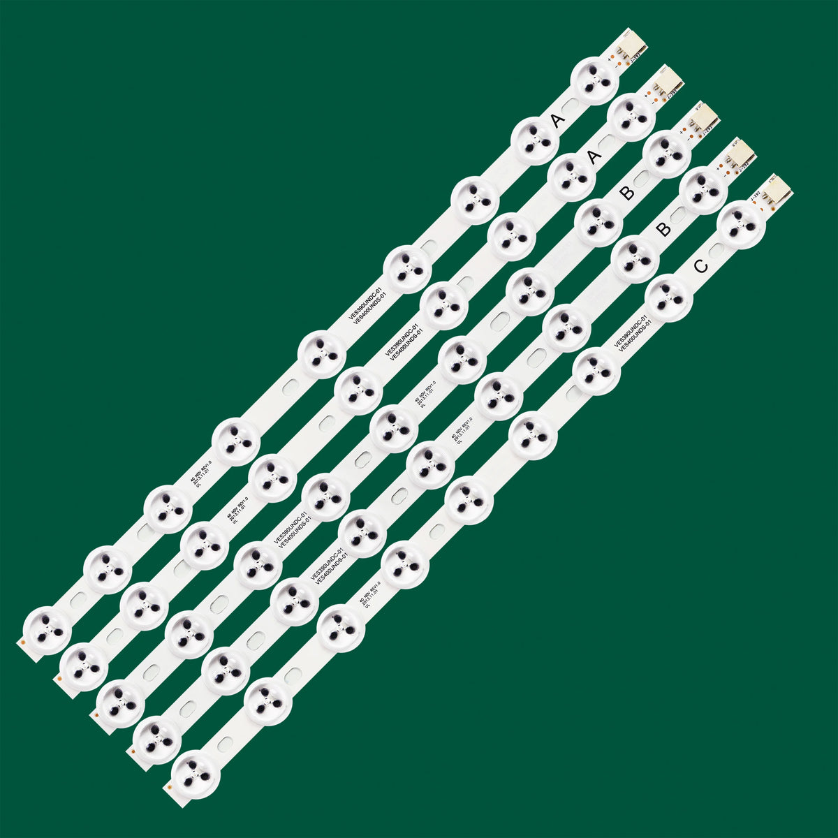 ruban led blanc moderne rondelles noires opaques accessoire lumineux industriel