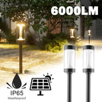 lumière solaire jardin moderne noire dorée 12v facile extérieure minimaliste