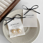 Porte-bijoux en coton personnalisable blanc et noir de 6x17cm