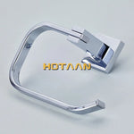 accessoires salle bain chrome moderne barre serviettes porte papier rangement brosses dents contemporain fixations