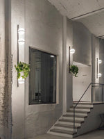 Applique murale LED noire design nordique