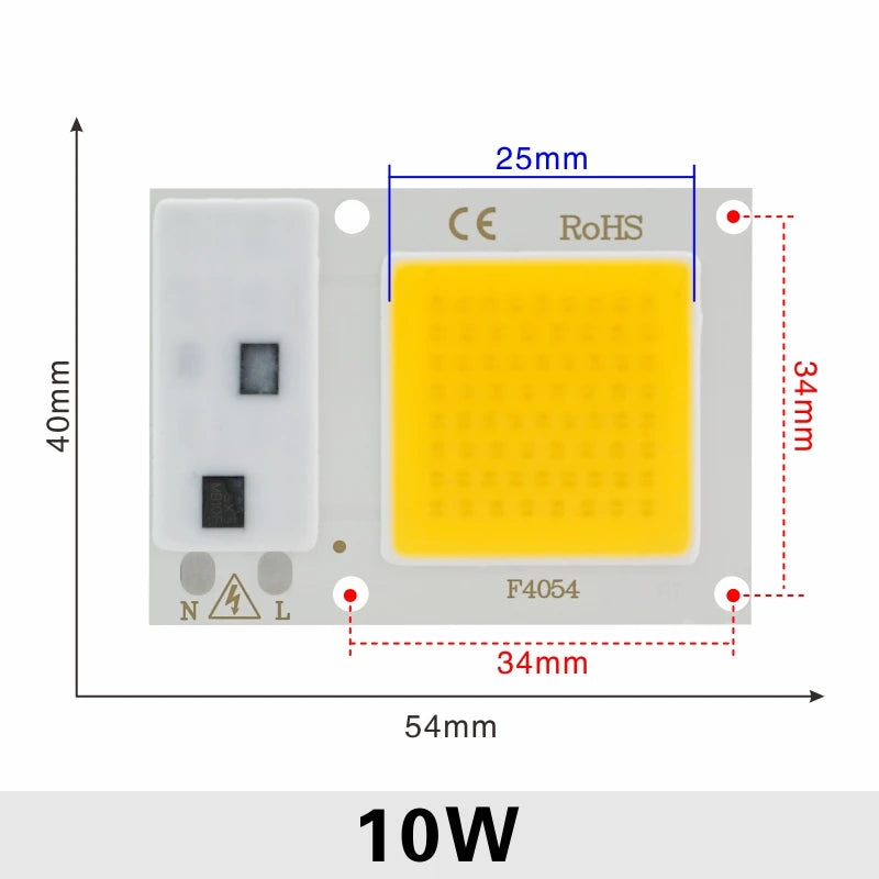 plaque led blanc moderne 10w 20w 25w 50w smart ic led beads chip contrôle
