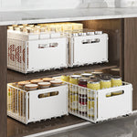 caisse rangement blanc moderne grille ronde acier fixations jars conservation double couche