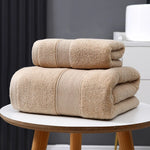 serviette bain coton rayures horizontales absorbante séchage rapide grande maison sport