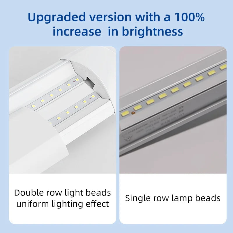 lampe led barre lumineuse blanc moderne 120cm clip interrupteur mural