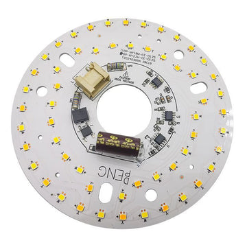 plaque led blanc moderne diodes rond connecteurs électronique 16cm diamètre remplacemement plafonnier
