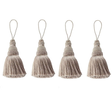 pompons décoratifs tissés élégants gris beige bleu rose noir blanc pièces