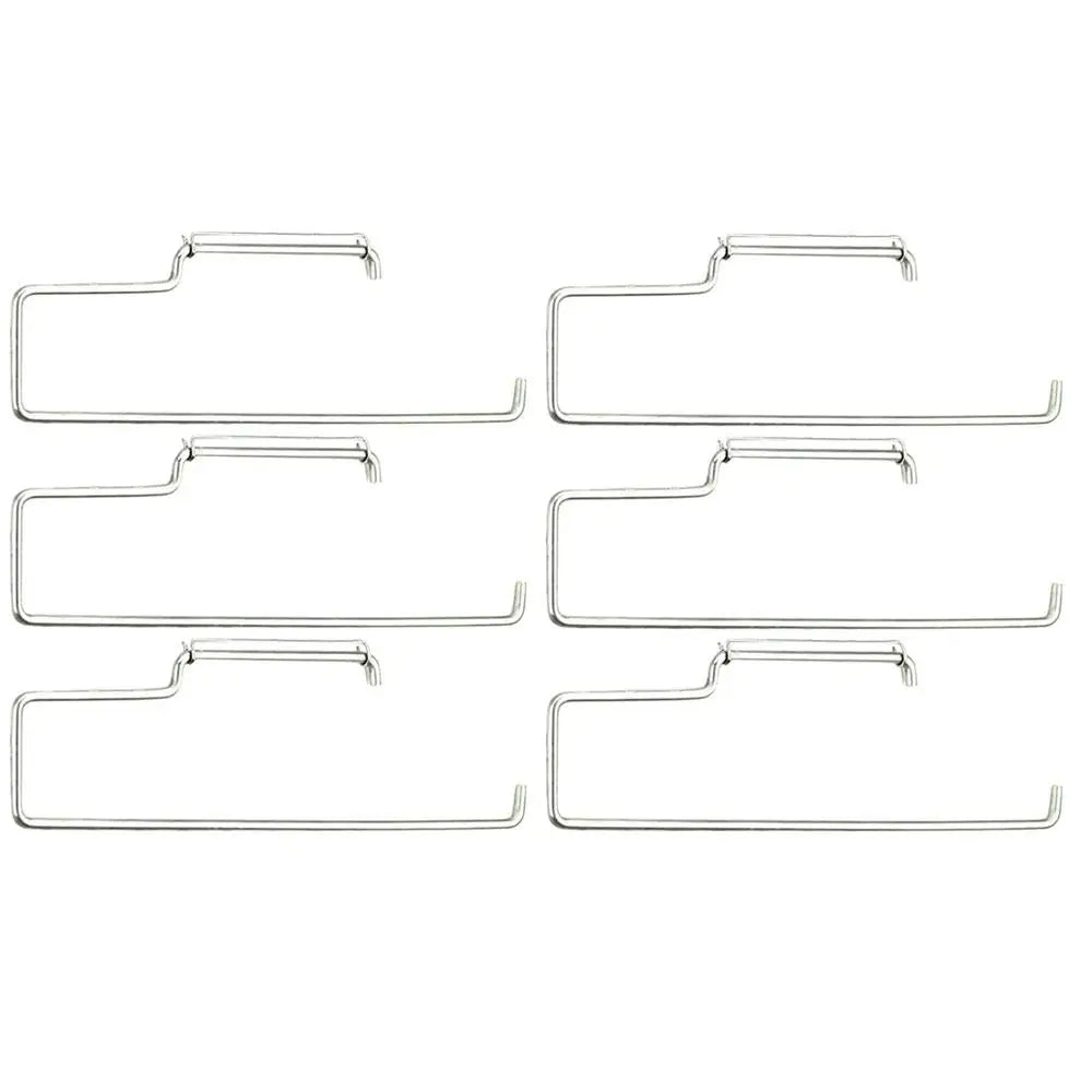 porte rouleau papier argenté industriel fixations trous acier inoxydable utilitaire cuisine buanderie accessoire métal
