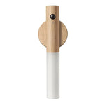 lampe murale led rechargeable aimantée texture bois finition mate moderne minimaliste