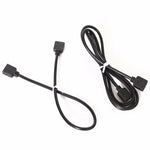 câble électrique extension broches 24v blanc noir 1m 2m 3m 5m adhésif led rgb
