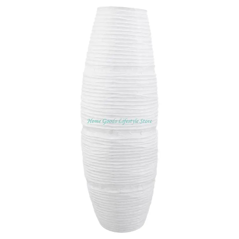 lampe sol moderne blanc rayures fines filament lumineux base noire opaque pliable