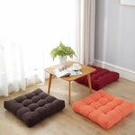 coussin siège rond polyester tissage fin rayé moderne couleur rose clair confortable 45x45cm