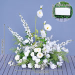 Décoration mariage arche florale blanche verte artificielle extérieure classique romantique événement festive