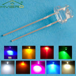 diodes led transparentes couleurs bleu vert rouge blanc chaud jaune violet rose pack 10