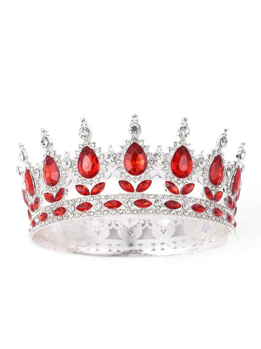 décoration gâteau couronne strass or rouge rose bleu vert violet classique acrylique mariage anniversaire