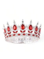 décoration gâteau couronne strass or rouge rose bleu vert violet classique acrylique mariage anniversaire