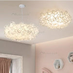 lampe suspension blanc forme géométrique moderne plaque fixation flux lumineux intelligent certification sécurité