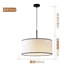 suspension lumineuse tissu blanc moderne chambre salon led 110 260v 3000k 6000k 2000 82000lm