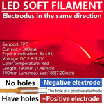 filament led souple 190mm rouge vert bleu rose technologie bricolage diy đèn led