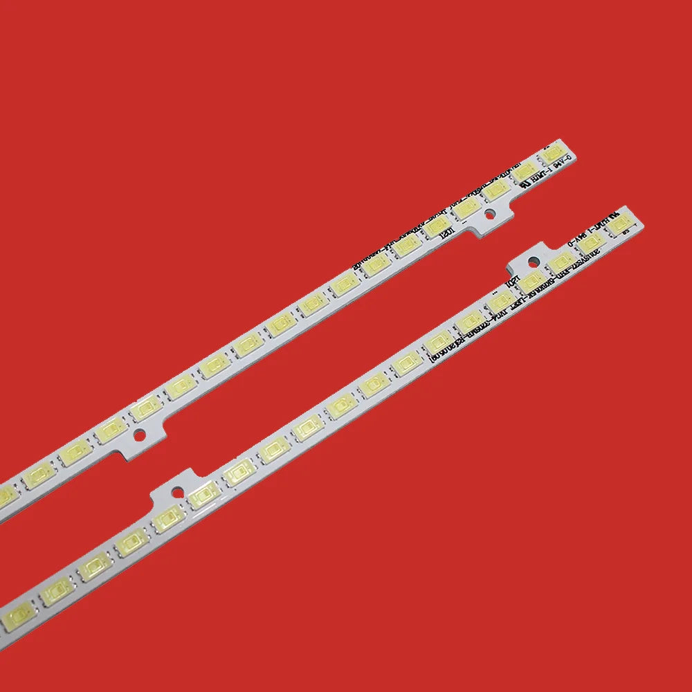 barre lumineuse led 410mm 58 leds blanc jaune connecteurs rouges trous fixation technique