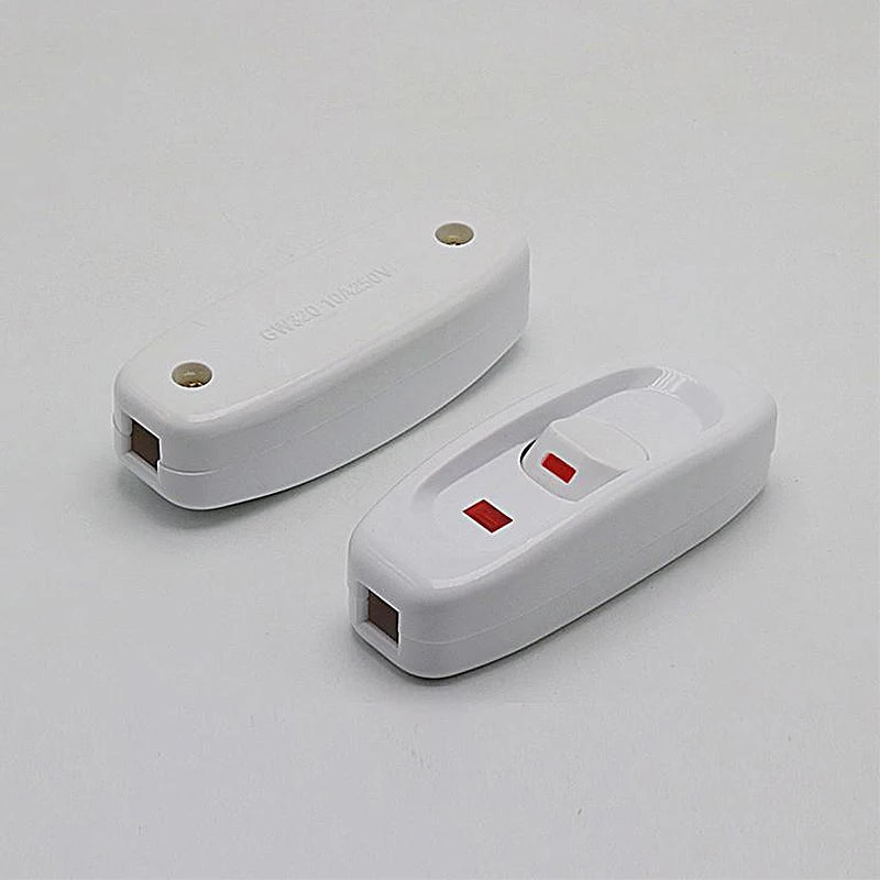 interrupteur électrique button blanc noir utilitaire 250v 2500w 2cm 2cm