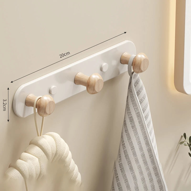 porte serviettes mural moderne bois blanc fixations serviettes gant cuisine sac rangement
