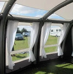 rideaux protection solaire camping car tissu opaque blanc noir gris clair moderne fonctionnel fixations
