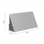 étagère murale modulaire acier inoxydable gris moderne livres cadres vases bougies