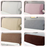 housse tête lit élastique protège tête lit moderne textile tissé couleur unie