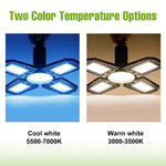 lampe led garage e27 noir hexagonal smd 40w 60w 80w 100w 150w 200w